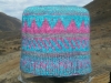 Mountain Hat in Teal and Hot Pink