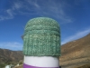 Light weight Green Column Hat